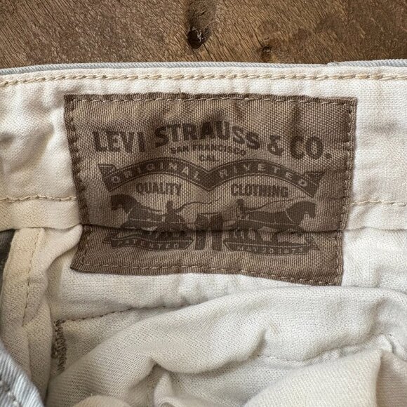 Levi's heavyweight cotton tan cargo shorts dadcore 90s street gorpcore men's 36 - Picture 4 of 5